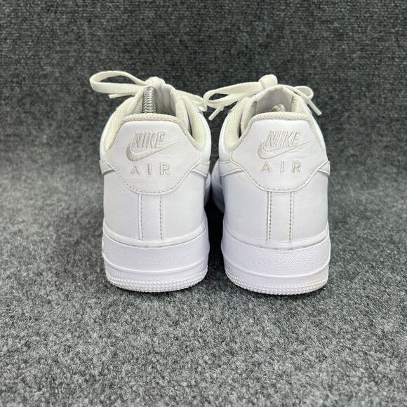 Nike Air Force 1 \'07 Shoes Men\'s Size 12 Triple White Leather Retro Low Athletic